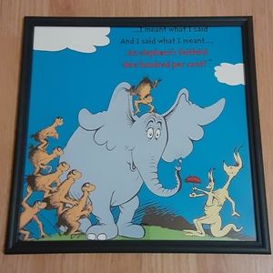 Dr. Seuss Framed Wall Art #6 - New
